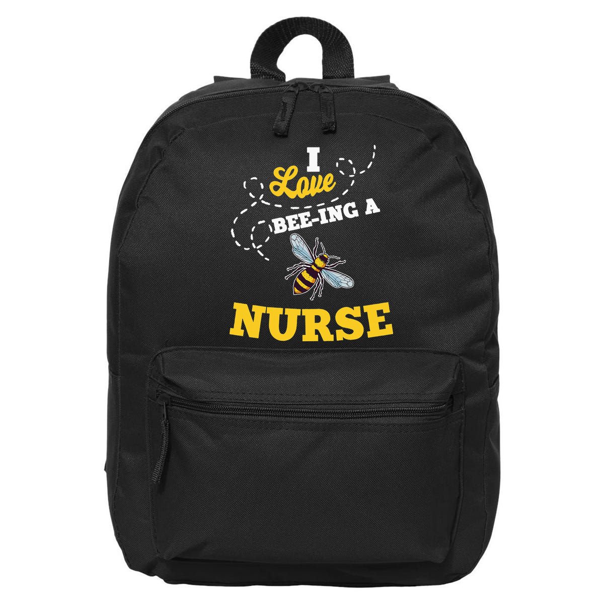 I Love BeeIng A Nurse Honey Bee Job 16 in Basic Backpack