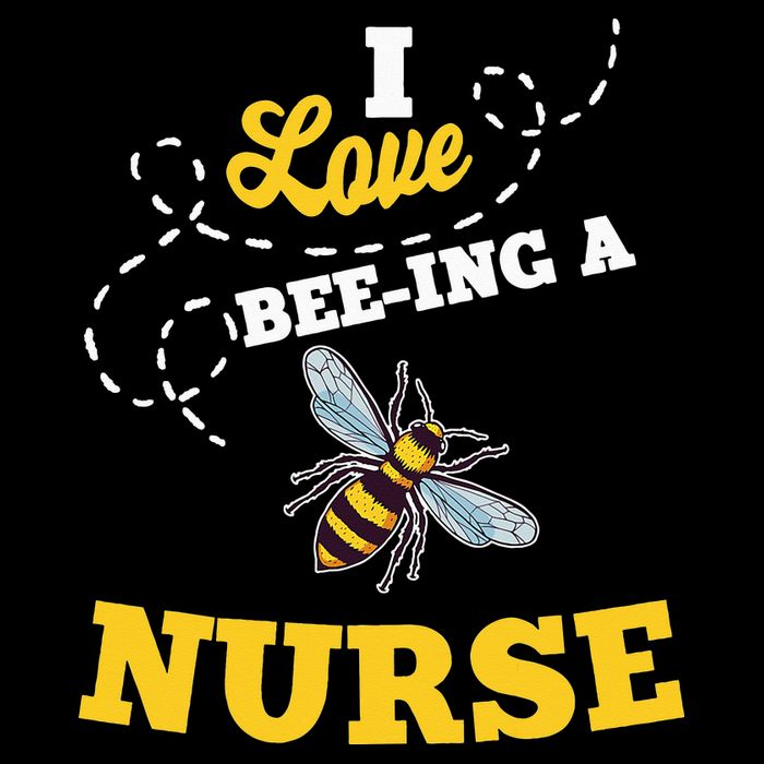 I Love BeeIng A Nurse Honey Bee Job 16 in Basic Backpack