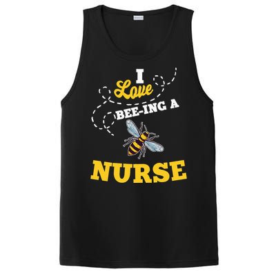 I Love BeeIng A Nurse Honey Bee Job PosiCharge Competitor Tank