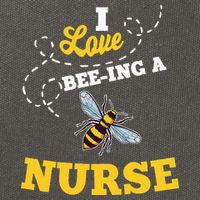 I Love BeeIng A Nurse Honey Bee Job Cotton Canvas Backpack