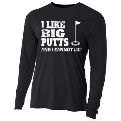 I Like Big Putts And I Cannot Lie Funny Golf Cooling Performance Long Sleeve Crew