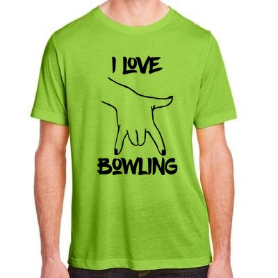 I Love Bowling Adult ChromaSoft Performance T-Shirt