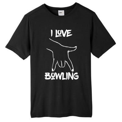 I Love Bowling Tall Fusion ChromaSoft Performance T-Shirt