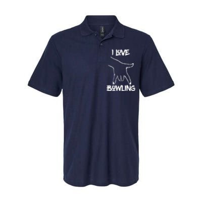 I Love Bowling Softstyle Adult Sport Polo