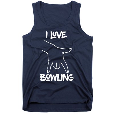 I Love Bowling Tank Top