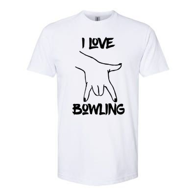 I Love Bowling Softstyle CVC T-Shirt