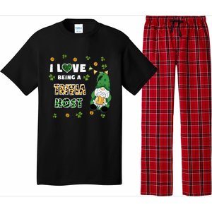 I Love Being Trivia Host Gnome St Patricks Day Gift Pajama Set