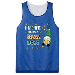 I Love Being Trivia Host Gnome St Patricks Day Gift Mesh Reversible Basketball Jersey Tank