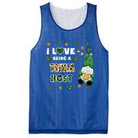 I Love Being Trivia Host Gnome St Patricks Day Gift Mesh Reversible Basketball Jersey Tank