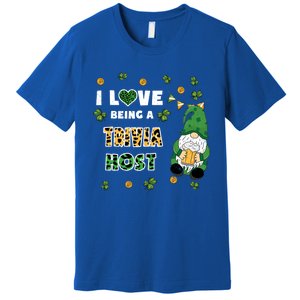 I Love Being Trivia Host Gnome St Patricks Day Gift Premium T-Shirt