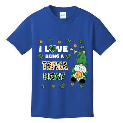 I Love Being Trivia Host Gnome St Patricks Day Gift Kids T-Shirt