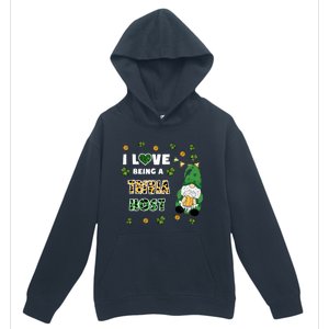 I Love Being Trivia Host Gnome St Patricks Day Gift Urban Pullover Hoodie