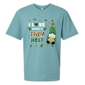 I Love Being Trivia Host Gnome St Patricks Day Gift Sueded Cloud Jersey T-Shirt