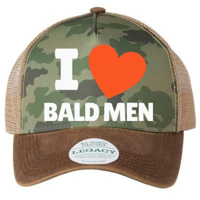 I Love Bald I Heart Bald Lovers Legacy Tie Dye Trucker Hat