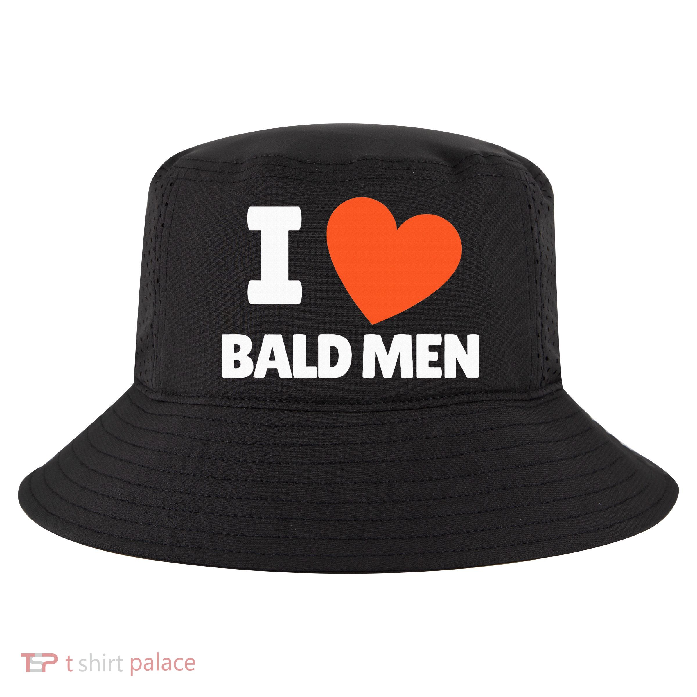 I Love Bald I Heart Bald Lovers Cool Comfort Performance Bucket Hat