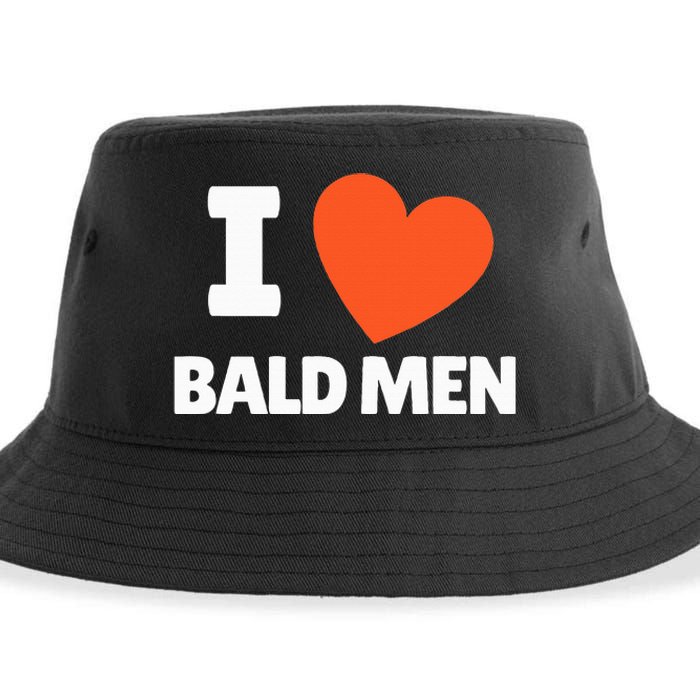 I Love Bald I Heart Bald Lovers Sustainable Bucket Hat