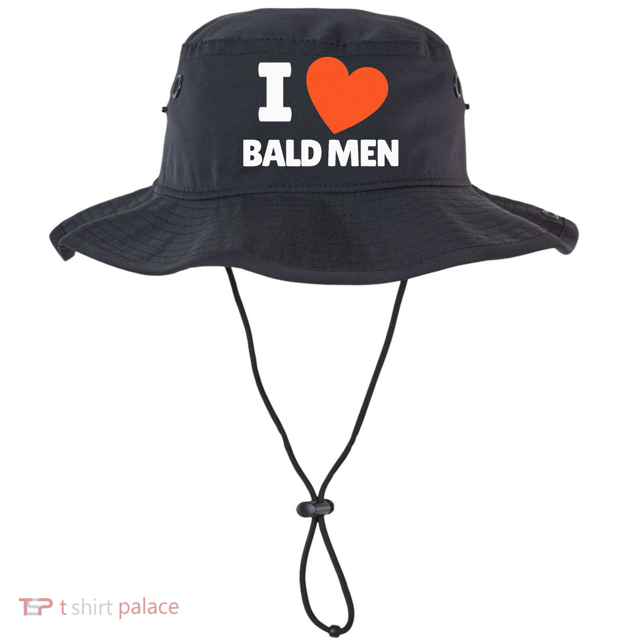 I Love Bald I Heart Bald Lovers Bucket Hat