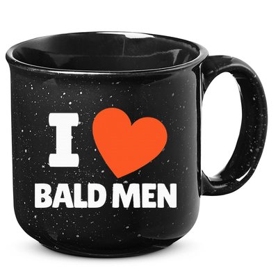 I Love Bald I Heart Bald Lovers 15oz Campfire Ceramic Mug