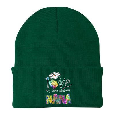 I Love Being Called Nana Sunflower MotherS Day Gift Knit Cap Winter Beanie