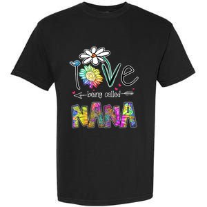 I Love Being Called Nana Sunflower MotherS Day Gift Garment-Dyed Heavyweight T-Shirt