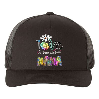 I Love Being Called Nana Sunflower MotherS Day Gift Yupoong Adult 5-Panel Trucker Hat