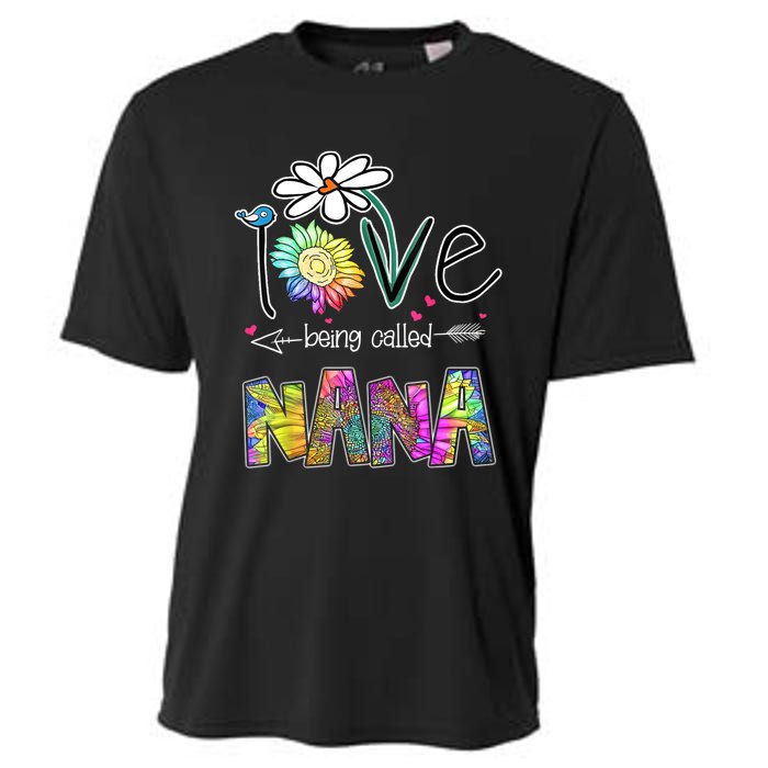 I Love Being Called Nana Sunflower MotherS Day Gift Cooling Performance Crew T-Shirt