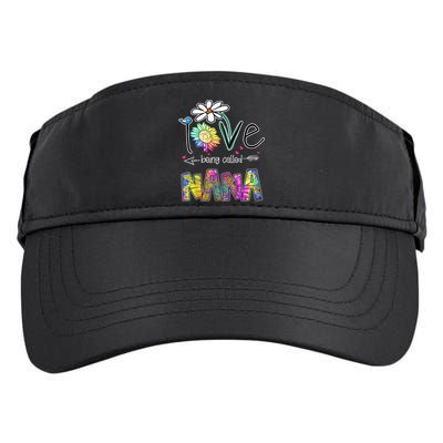 I Love Being Called Nana Sunflower MotherS Day Gift Adult Drive Performance Visor