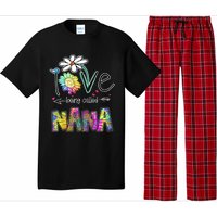 I Love Being Called Nana Sunflower MotherS Day Gift Pajama Set