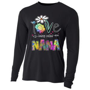 I Love Being Called Nana Sunflower MotherS Day Gift Cooling Performance Long Sleeve Crew