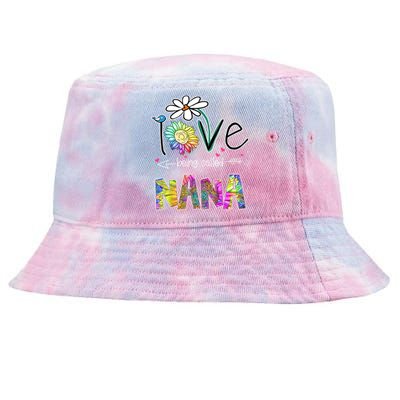 I Love Being Called Nana Sunflower MotherS Day Gift Tie-Dyed Bucket Hat