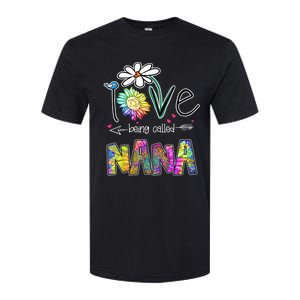 I Love Being Called Nana Sunflower MotherS Day Gift Softstyle CVC T-Shirt