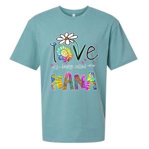 I Love Being Called Nana Sunflower MotherS Day Gift Sueded Cloud Jersey T-Shirt