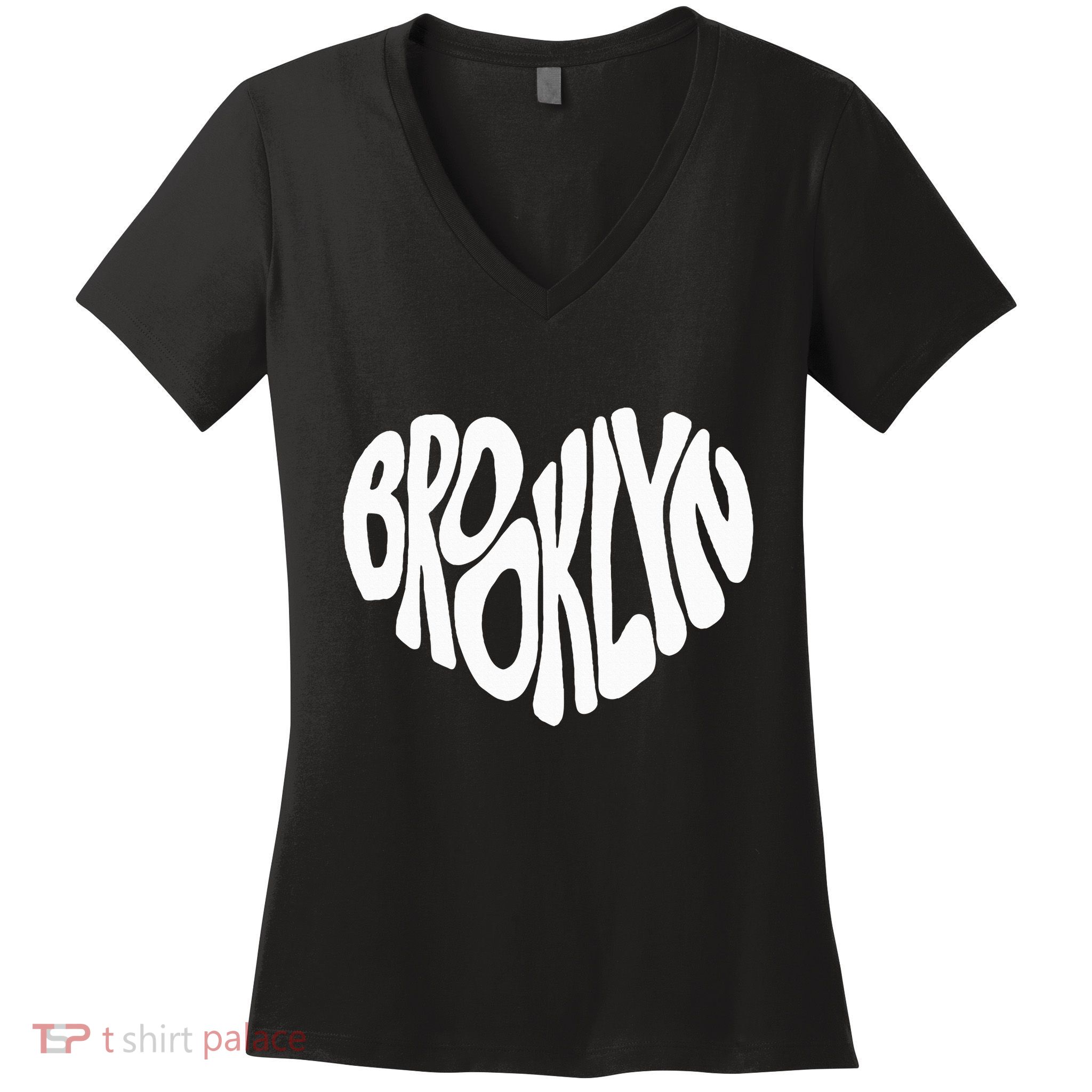 I Love Brooklyn New York Nyc Women's V-Neck T-Shirt
