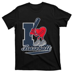 I Love Baseball T Lovers Accessories Cap Hat Bat T-Shirt