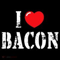 I Love Bacon for Bacon Lover Button