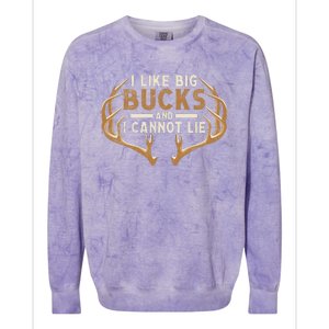 I Like Big Bucks And I Cannot Lie Hunter Deer Hunting Colorblast Crewneck Sweatshirt