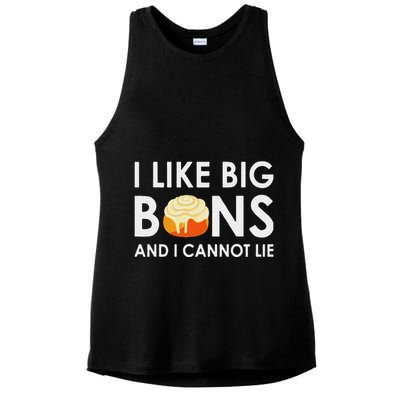 I Like Big Buns And I Cannot Lie Cinnamon Rolls Ladies PosiCharge Tri-Blend Wicking Tank