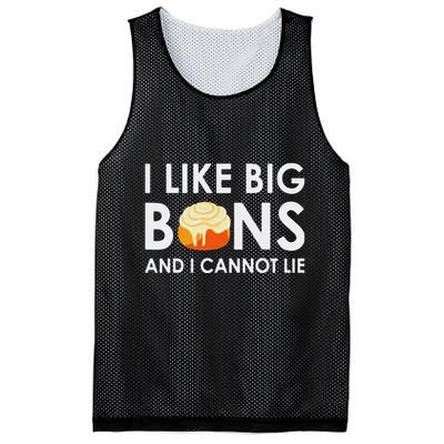 I Like Big Buns And I Cannot Lie Cinnamon Rolls Mesh Reversible Basketball Jersey Tank