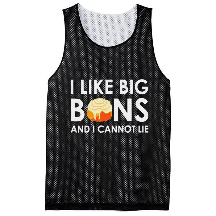I Like Big Buns And I Cannot Lie Cinnamon Rolls Mesh Reversible Basketball Jersey Tank