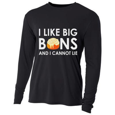 I Like Big Buns And I Cannot Lie Cinnamon Rolls Cooling Performance Long Sleeve Crew