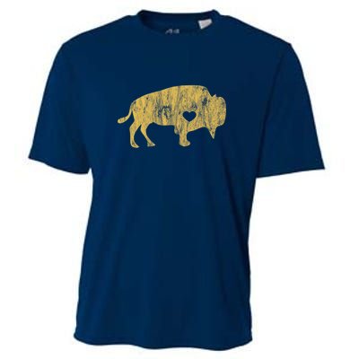 I Love Buffaloes Golden Buffalo Bison Lover Gift Ideas Cooling Performance Crew T-Shirt