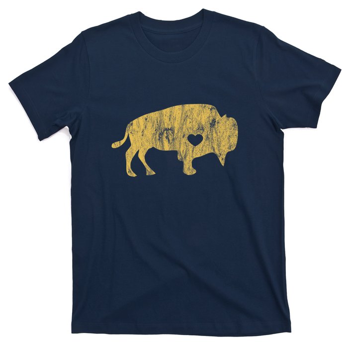 I Love Buffaloes Golden Buffalo Bison Lover Gift Ideas T-Shirt