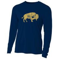 I Love Buffaloes Golden Buffalo Bison Lover Gift Ideas Cooling Performance Long Sleeve Crew