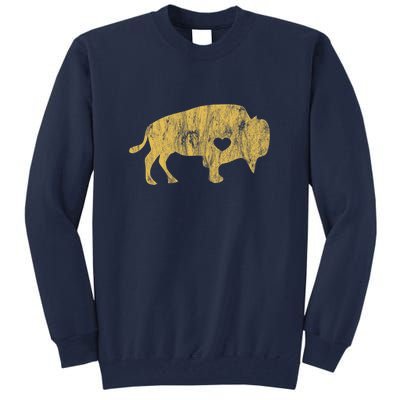 I Love Buffaloes Golden Buffalo Bison Lover Gift Ideas Tall Sweatshirt