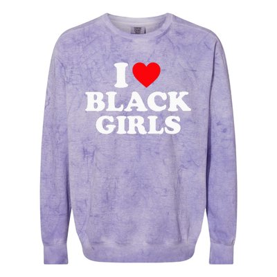 I Love Black Colorblast Crewneck Sweatshirt