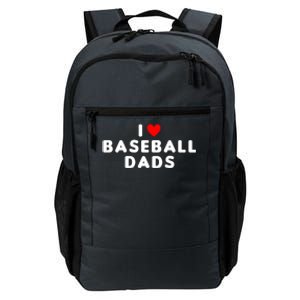 I Love Baseball Dads Funny Red Heart Great Gift Daily Commute Backpack