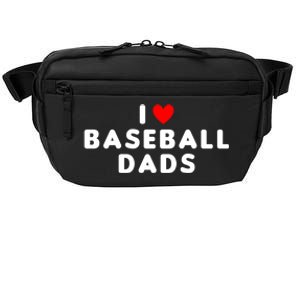 I Love Baseball Dads Funny Red Heart Great Gift Crossbody Pack