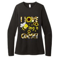 I Love Being A Grammy Sunflower Bee Mothers Day Womens CVC Long Sleeve Shirt