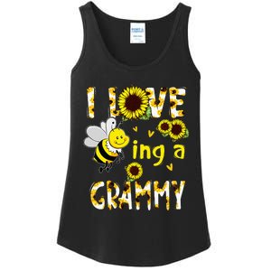 I Love Being A Grammy Sunflower Bee Mothers Day Ladies Essential Tank