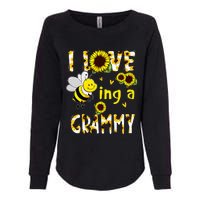 I Love Being A Grammy Sunflower Bee Mothers Day Womens California Wash Sweatshirt